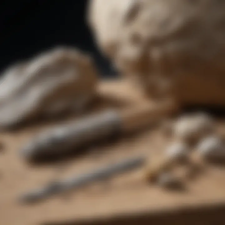 Comparison of traditional and modern fossil preparation tools