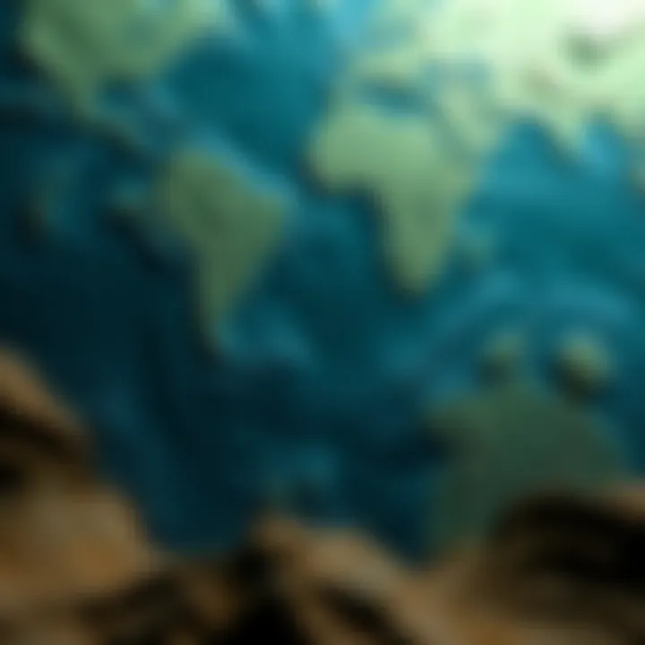 Megalodon Distribution Map illustrating megalodon distribution across ancient oceans