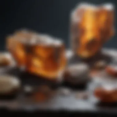 Treatment of Mineral Specimens Mineral specimens being treated with mineral oil