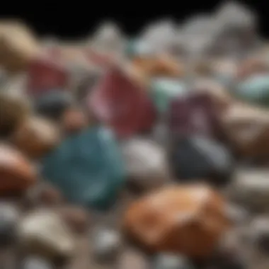 Diverse Mineral Samples for Appraisal A close-up of various mineral samples