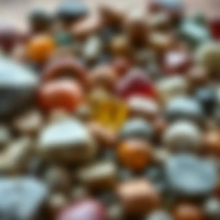 Collection of polished stones and gems demonstrating the results of effective tumbling.