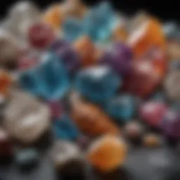 A vibrant array of assorted crystals showcasing their unique colors and textures