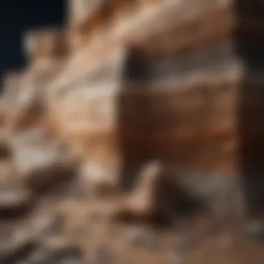 Sedimentary Layering Sedimentary rock layers demonstrating stratification