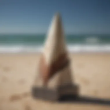 Eco-Friendly Design: Custom Shark Tooth Stand Custom-designed shark tooth stand crafted from recycled materials