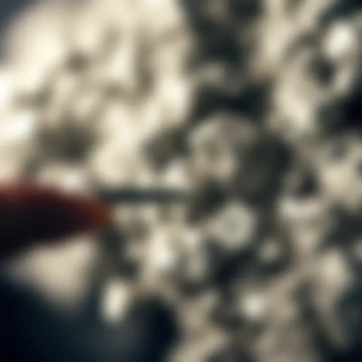 Illustrative diagram depicting the chemical composition and properties of silver.