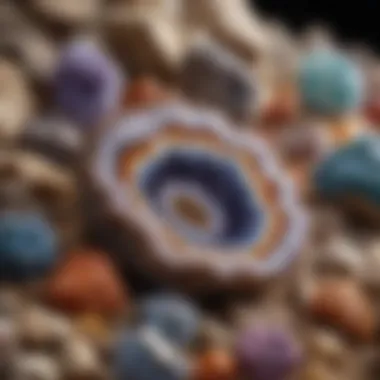 The Diversity of Geodes A mesmerizing display of various geode types showcasing their unique formations and colors