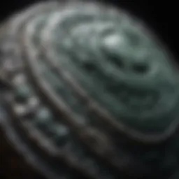 Intricate greenstone carving showcasing traditional techniques