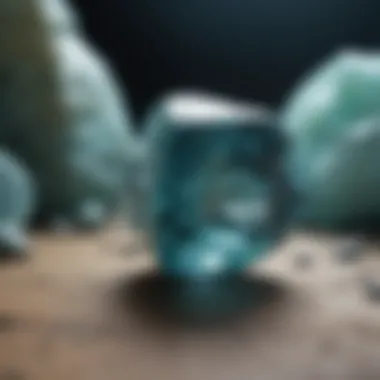 Cultural Symbolism of Aquamarine An artistic representation of aquamarine's cultural symbolism