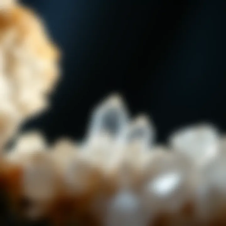 Quartz Crystals from Arkansas Close-up of quartz crystals found in Arkansas rocks, highlighting their beauty and clarity.
