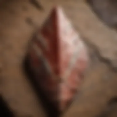 Authenticity in Arrowheads: A Close Look Close-up of an authentic arrowhead with detailed markings