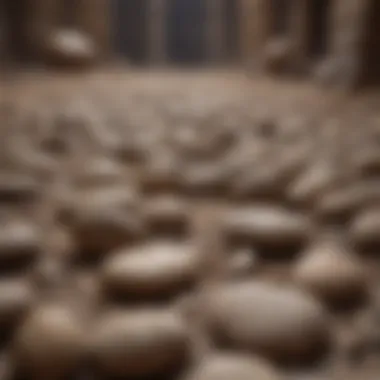 Brown Stones in Historical Architecture An artistic representation of brown stones used in historical architecture.