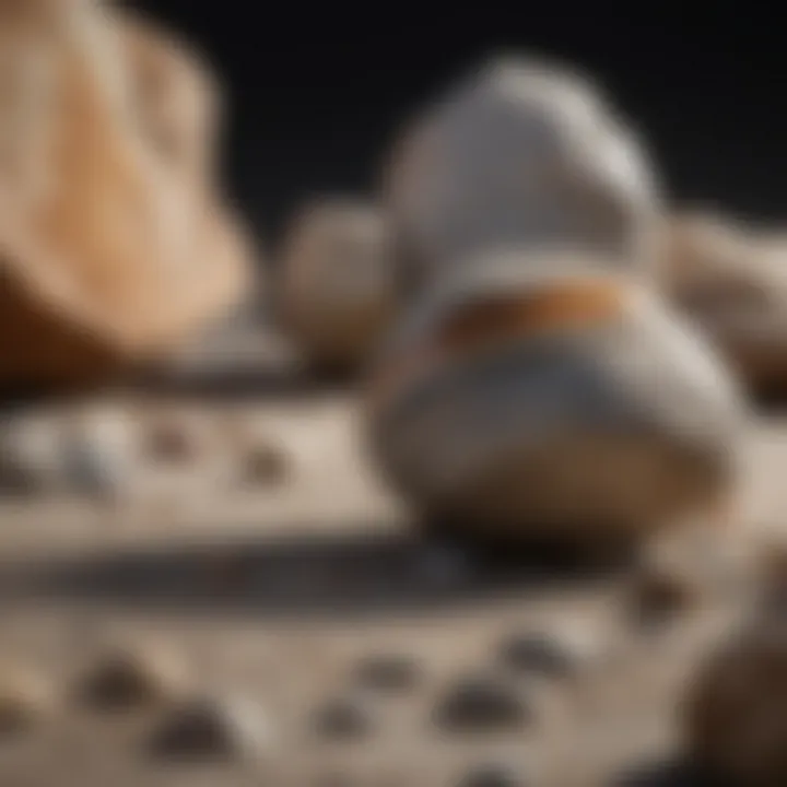 Different types of stones with corresponding adhesive products