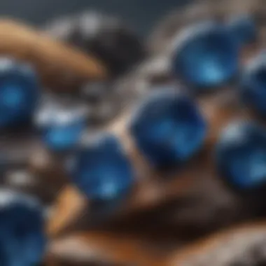 Geological Formation of Sapphires Geological layers revealing sapphire deposits