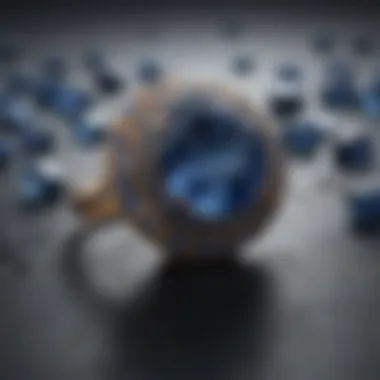 Incorporating Rough Sapphires in Jewelry Rough sapphire stones in a jewelry design layout