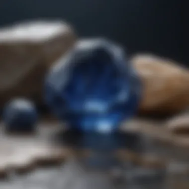 Beauty of Raw Sapphire Stones Raw sapphire stone showcasing natural facets