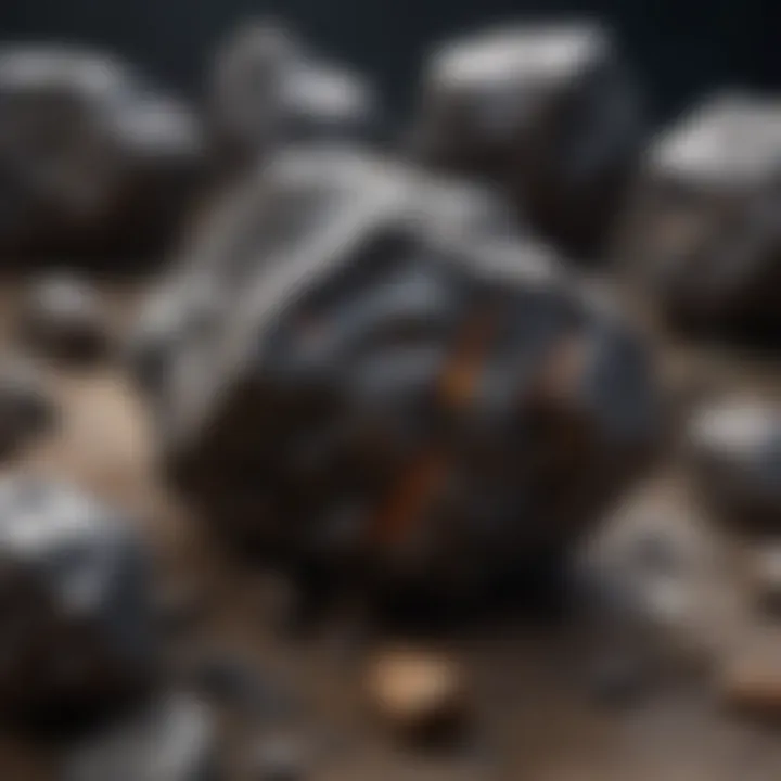 An example of a stony meteorite with a rough exterior and distinct color variations.