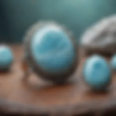 Larimar Jewelry Craftsmanship Beautiful Larimar jewelry pieces highlighting craftsmanship