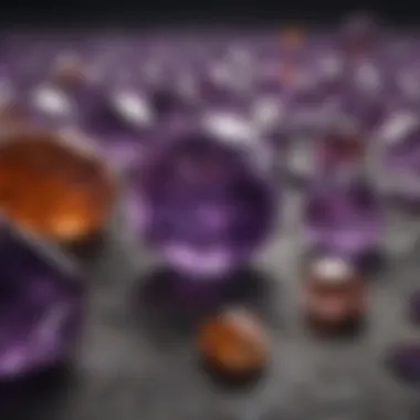 A comparison chart illustrating the price trends of amethyst crystals over recent years.