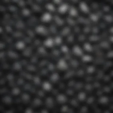 Diverse Collection of Glittery Black Sparkly Rocks Collection of different types of glittery black sparkly rocks displayed together