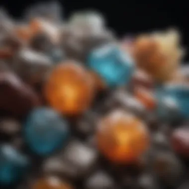 Diversity in Luminescent Minerals An assortment of luminescent minerals in various colors
